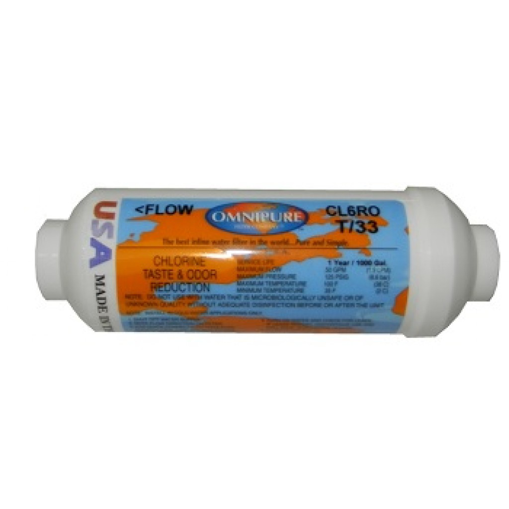 Filtro T33 In linea 6 pollici GAC Compatibile Culligan Filtro T33 In linea 6 pollici GAC Compatibile Culligan